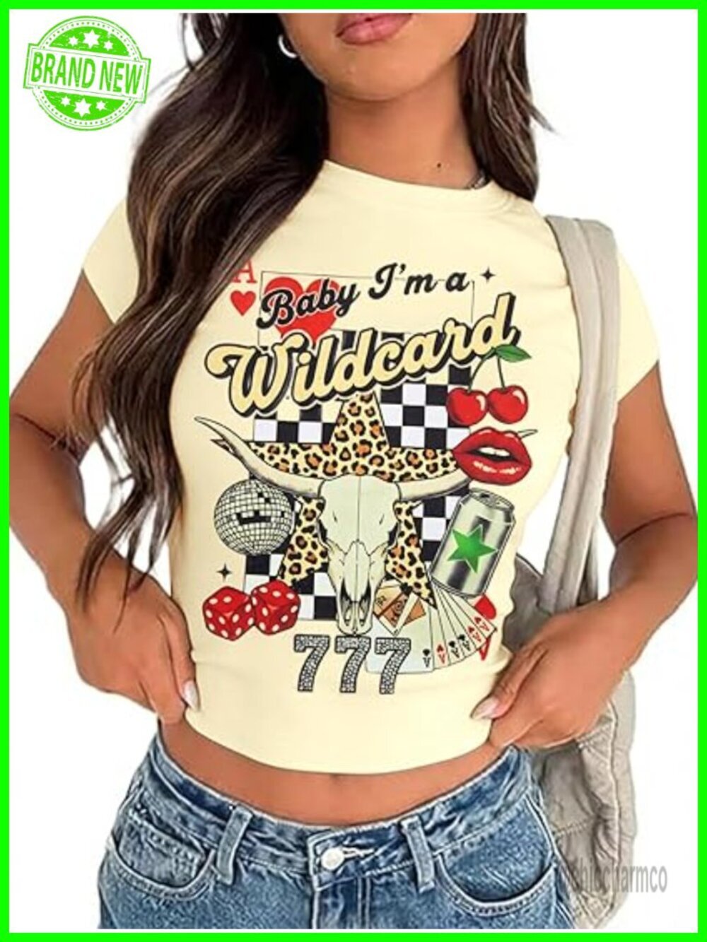Y2K Cowgirl Crop Top Western Country Concert Tee Bull Skull Graphic